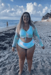 Fat People Dancing By The Sea GIF