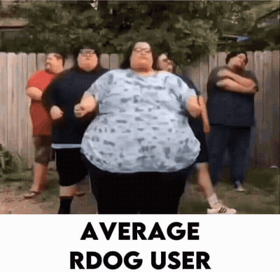 Fat People Standing By Wooden Fence GIF