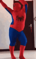 Fat Spooderman Dancing GIF