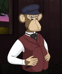 Fat Tuesday Chubby Monkey Belly Rub GIF