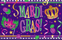 Fat Tuesday Mardi Gras Shimmering Design GIF