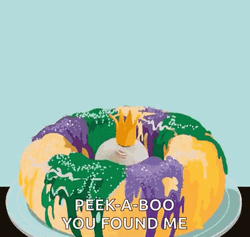 Fat Tuesday Peek A Boo Yummy Donut GIF