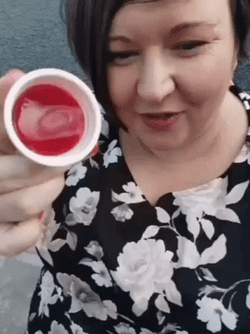 Fat Woman Eat Jelly  GIF