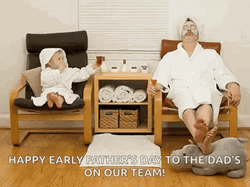 Father And Child Spa Day Pampered  GIF