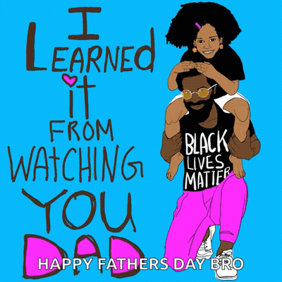 Father Carrying Girl With Watching You Dad GIF