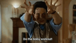 Father Of The Bride 2 Baby Workout GIF