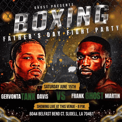 Father's Day Boxing Event Poster GIF