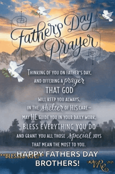 Father's Day Card Mountain Background GIF