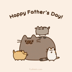 Fathers Day Jumping Cat
