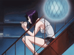 Faye Valentine Nail Brushing GIF