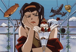 Faye Valentine Sad Face GIF