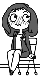Fbi Animated Woman Blush Shy Cartoon Art GIF