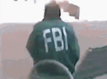 Fbi Green Jacket Old Man Sitting Park Camera  GIF