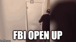 Fbi Open Up Broken Door GIF