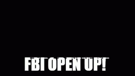 Fbi Open Up Smashing In Glitched Meme GIF