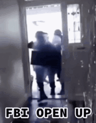 Fbi Open Up Swat Breaking Down Door GIF
