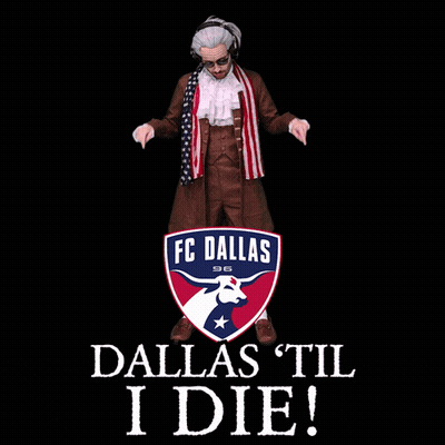 FC Dallas Logo With Bull And Star GIF