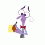 Fear Inside Out Sticker Paper Pile GIF