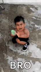 Fear Of Water Balloon Kid Crying GIF