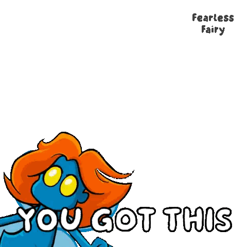 Fearless Fairy Holding Stick You Got This Sticker