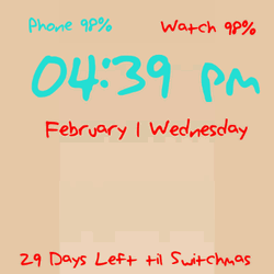 February 1 Wednesday Timer GIF