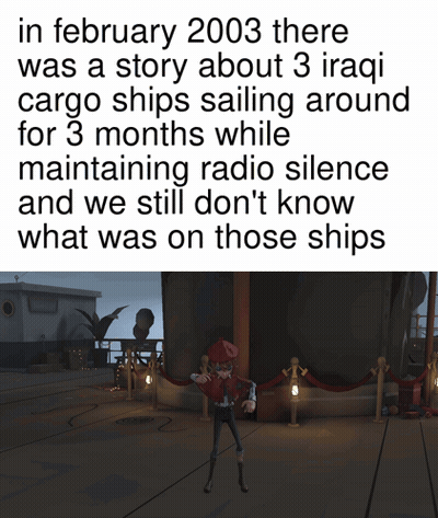 February 2003 Three Iraqi Cargo Ships Sailing 3 Months GIF