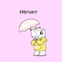 February Ordinary Friends Whale With Umbrella GIF
