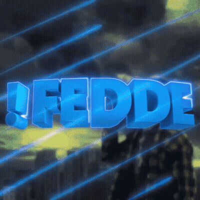 Fedde In Blue Letters GIF