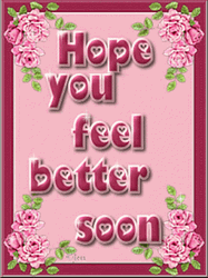 Feel Better Soon Pink Aesthetic GIF