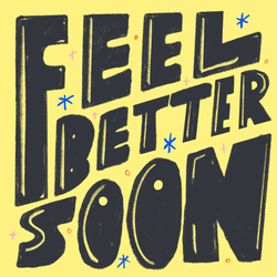 Feel Better Soon Yellow Animation GIF