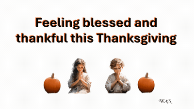 Feeling Blessed And Thankful This Thanksgiving Poster GIF