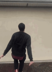 Feet First Backflip  GIF