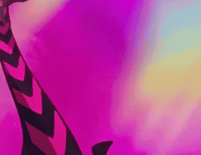 Feet On Pink Rainbow Background GIF