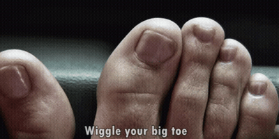 Feet Saying Wiggle Your Big Toe GIF