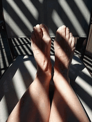 Feet Under Shadows GIF