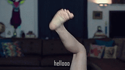 Feet Wave Hello GIF