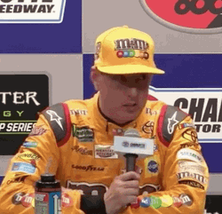 Feisty Drop The Mic Kyle Busch GIF