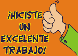 Felicidades Good Job Thumbs Up Hug Cartoon GIF