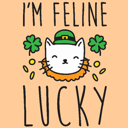 Feline Cat St Patricks Day Birthday Card GIF