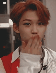 Felix Lee Flying Kiss Wink GIF