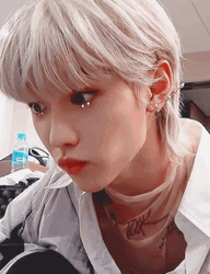 Felix Lee K-Pop Eating Head Turn GIF