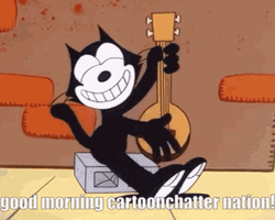 Felix The Cat Playing Guitar GIF