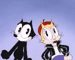 Felix The Cat Shoulder Dance GIF