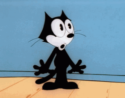 Felix The Cat Wondering GIF