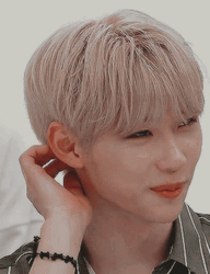 Felix Yongbok Head Scratch Shy Smile GIF
