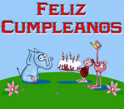 Feliz Cumpleaños Animal Friends GIF