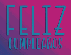 Feliz Cumpleaños Blue Dancing Letters  GIF