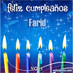 Feliz Cumpleanos Farid GIF