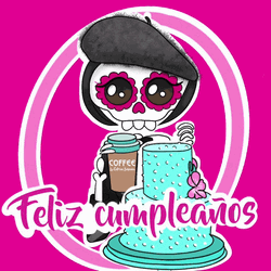 Feliz Cumpleaños Pink Art GIF