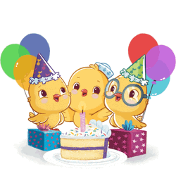 Feliz Cumpleaños With Chicks GIF